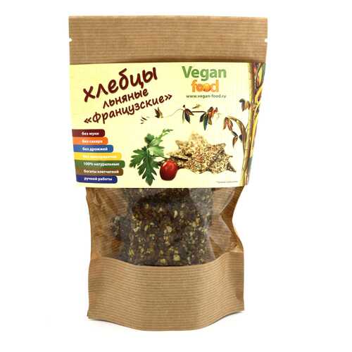 Хлебцы льняные Vegan-food французские 100 г в Газпром