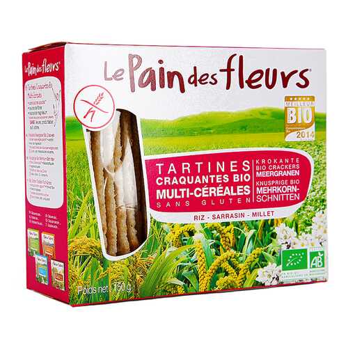 Хлебцы Pain des fleurs без глютена мультизлаковые 150 г в Газпром