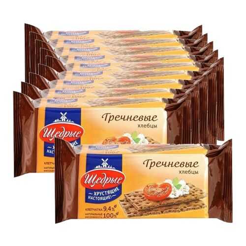 ЩЕДРЫЕ хлебцы Гречневые 100г 10 упаковок в Газпром