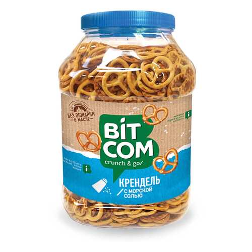 Крендель Bitcom морская соль банка 450гр*1шт в Газпром