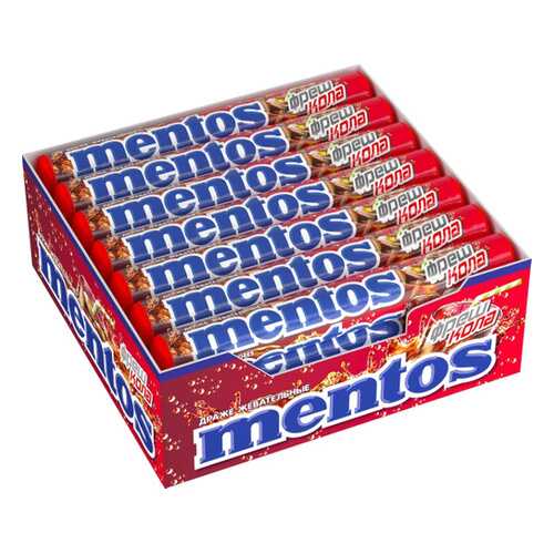 Драже Mentos cola жевательное 21*37 г в Газпром