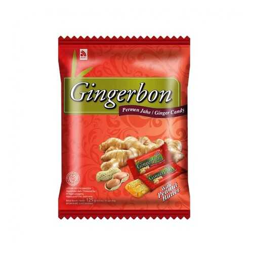 Конфеты имбирные GingerBon с арахисом, жевательные 125 г в Газпром