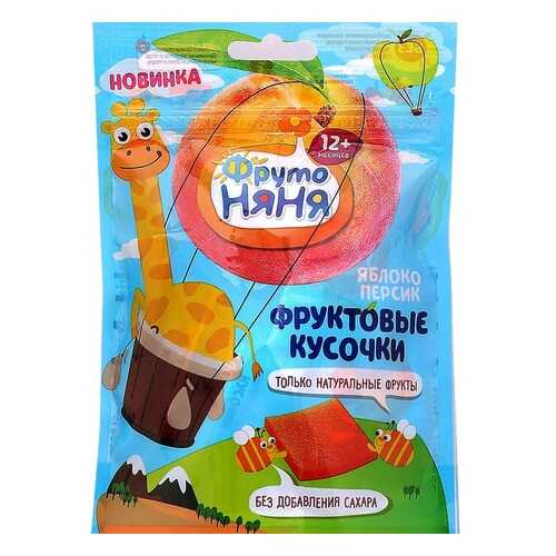 Фруктовые кусочки ФрутоНяня из яблок и персиков в Газпром