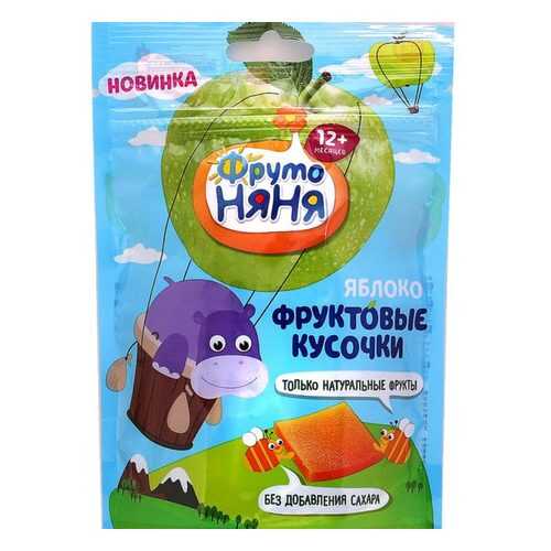Фруктовые кусочки ФрутоНяня из яблок в Газпром