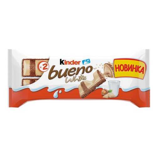 Батончик Kinder киндер буэно в белом шоколаде в Газпром