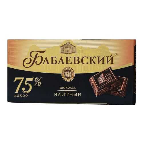 Шоколад Бабаевский элитный 75% 100 г в Газпром