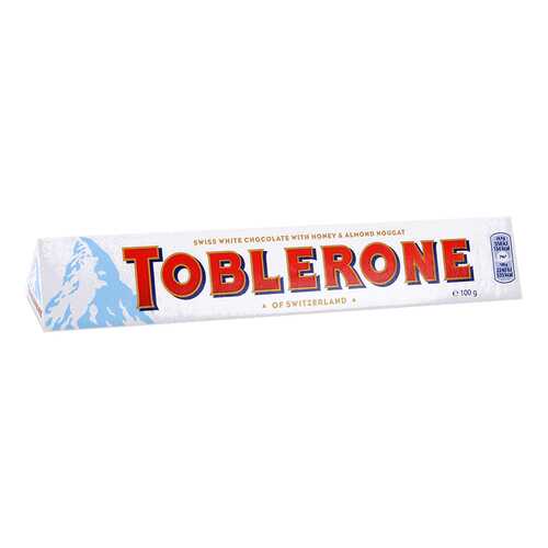 Шоколад белый Toblerone с медом и миндальной нугой 100 г в Газпром