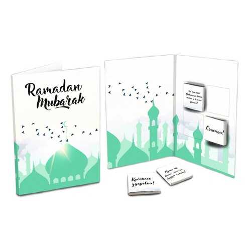 Шоколад Chokocat Ramadan Mubarak, молочный, открытка, 20 гр в Газпром