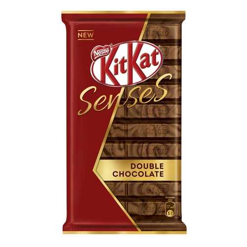 Шоколад молочный и темный Kit-Kat senses double chocolate с хрустящей вафлей 112 г в Газпром