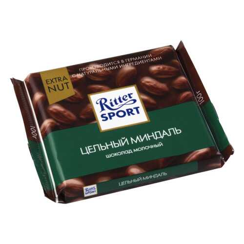 Шоколад молочный Ritter Sport extra nut цельный миндаль 100 г в Газпром