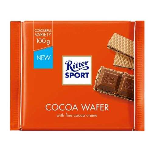 Шоколад Ritter Sport Молочный с начинкой какао и вафли 100г в Газпром