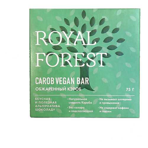 Шоколад Веганский, из обжаренного кэроба Royal Forest 75 г в Газпром