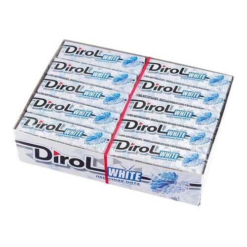 Жевательная резинка Dirol» White мята 30 шт в Газпром