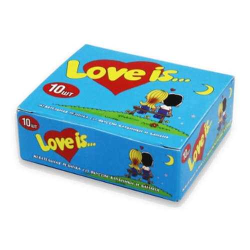 Жевательная резинка Love is клубника-банан 4.2 г 10 штук в Газпром