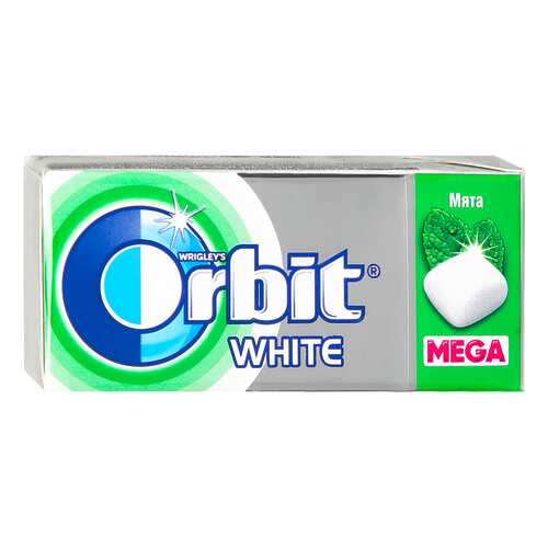 Жевательная резинка Orbit white mega spearmint 16 г 12 штук в Газпром