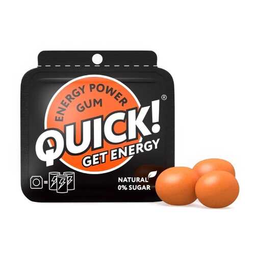 Жевательная резинка QUICK энергетическая 15 г в Газпром