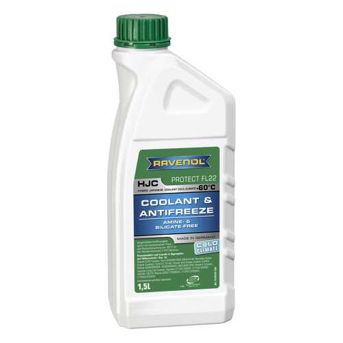Антифриз RAVENOL HJC COLD CLIMATE G12 зеленый готовый 1.5л в Газпром