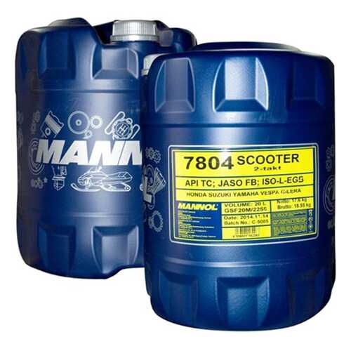 7804 MANNOL 2-Takt Scooter 10 л. Синтетическое моторное масло в Газпром