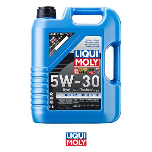 9507 LiquiMoly НС-синт. мот.масло Longtime High Tech 5W-30 CF/SN C3 (5л) в Газпром