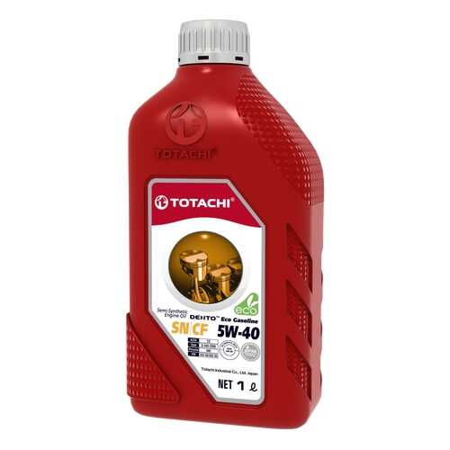Масло моторное totachi dento eco gasoline semi-synthetic api sn/cf 5w-40 1л 4589904528194 в Газпром