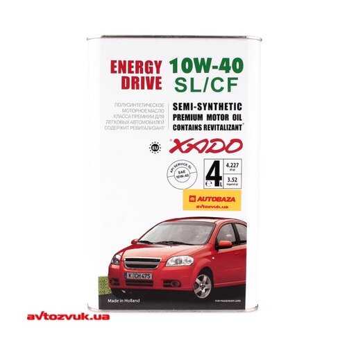 Масло моторное XADO Atomic Oil 10W-40 SL/CF 4л XADO XA20244 в Газпром