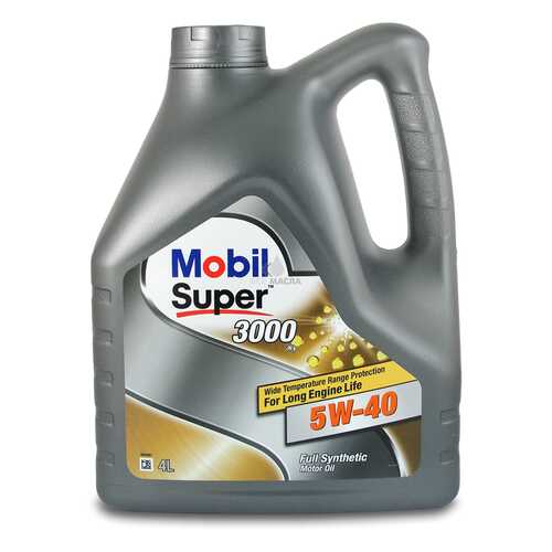 Mobil Super 3000 X1 5w-40, Масло Моторное Синтетическое 5w40 4 Л. Mobil арт. 505510744393 в Газпром