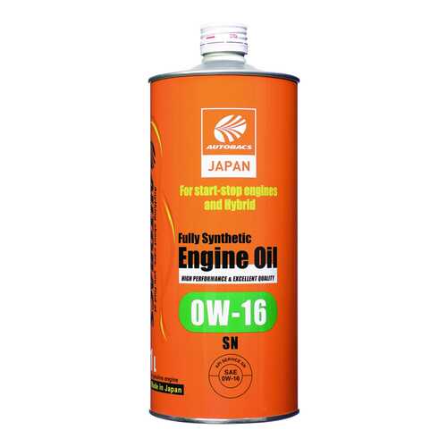 Моторное масло AUTOBACS ENGINE OIL FS 0W16 SN (1л) в Газпром