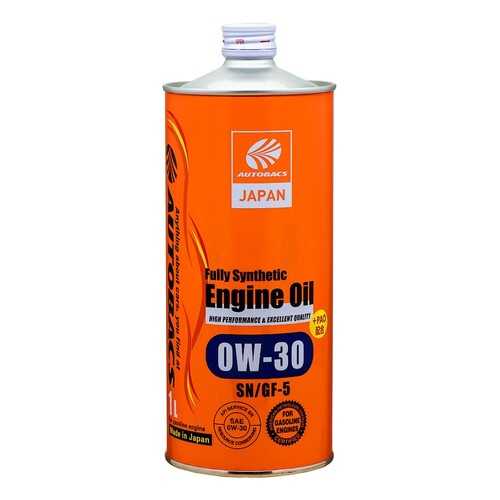 Моторное масло AUTOBACS ENGINE OIL FS 0W30 SN/GF-5+PAO (1л) в Газпром
