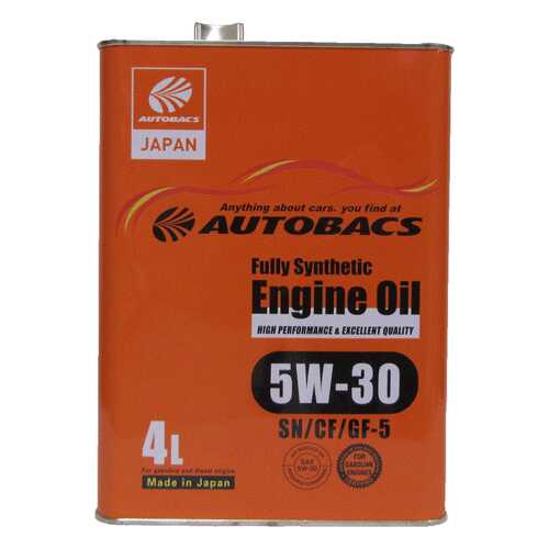 Моторное масло AUTOBACS ENGINE OIL FS 5W30 SN/CF/GF-5 (4л) в Газпром