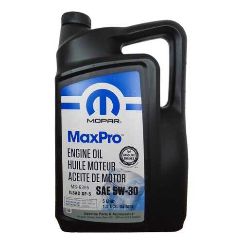 Моторное масло Chrysler Mopar MaxPro SAE 5W-30 5л в Газпром