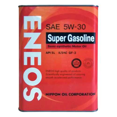 Моторное масло Eneos Super Gasoline Semi-Synthetic SAE 5W-30 4л в Газпром