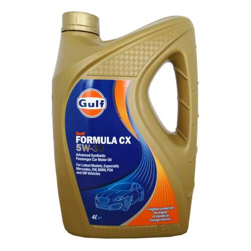 Моторное масло Gulf Formula CX 5W-30 4л в Газпром