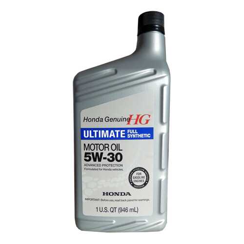Моторное масло Honda Ultimate Full Synthetic 5W-30 0,946л в Газпром