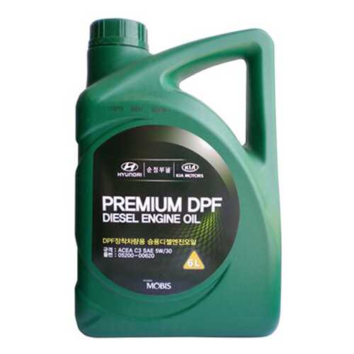 Моторное масло Hyundai Premium DPF Diesel Engine Oil 5W-30 6л в Газпром