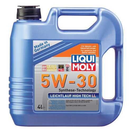 Моторное масло Liqui moly Leichtlauf High Tech LL 5W-30 4л в Газпром