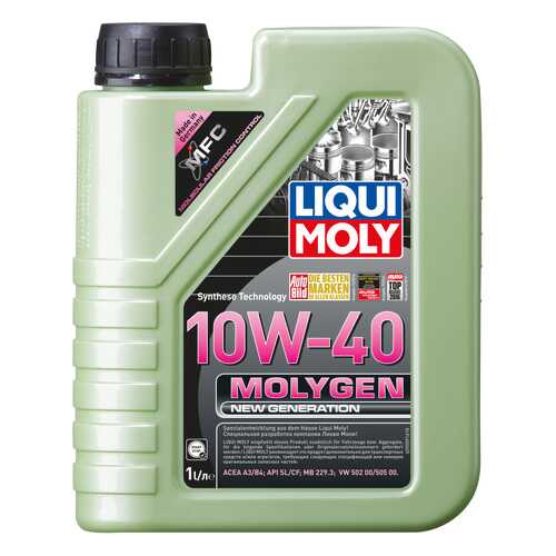 Моторное масло Liqui moly Molygen New Generation 10W-40 1л в Газпром