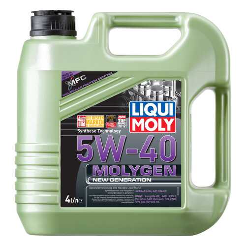 Моторное масло Liqui moly Molygen New Generation 5w-40 4л в Газпром
