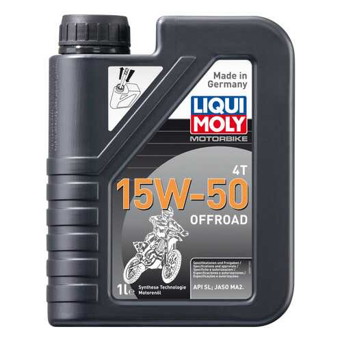 Моторное масло Liqui moly Motorbike 4T Offroad 15w-50 1л в Газпром