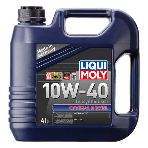 Моторное масло Liqui moly Optimal Diesel 10W-40 4л в Газпром