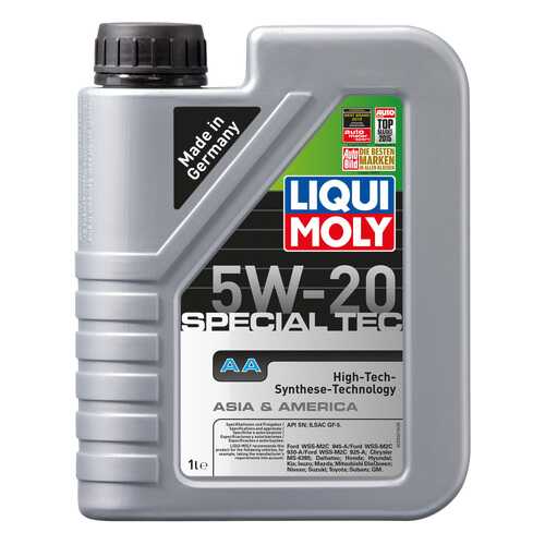 Моторное масло Liqui moly Special Tec AA 5W-20 1л в Газпром