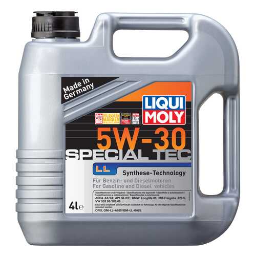 Моторное масло Liqui moly Special Tec LL 5W-30 4л в Газпром
