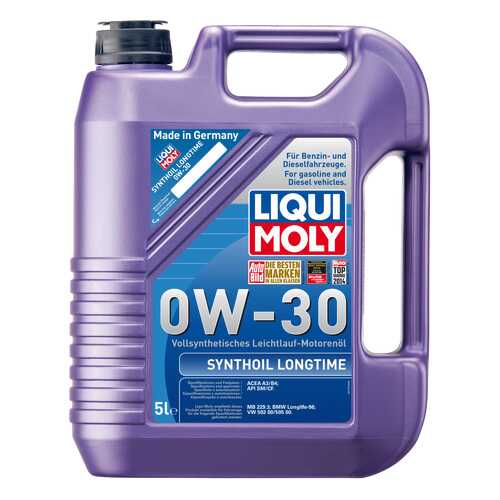 Моторное масло Liqui moly Synthoil Longtime 0W-30 5л в Газпром
