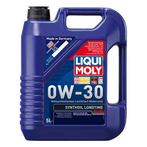 Моторное масло Liqui moly Synthoil Longtime Plus 0W-30 5л в Газпром