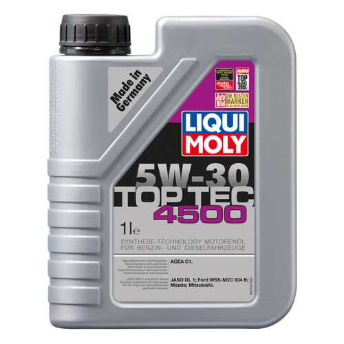 Моторное масло Liqui moly Top Tec 4500 5W-30 1л в Газпром