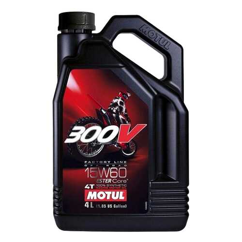 Моторное масло Motul 300V 4T Factory Line Off Road 15W-60 4л в Газпром