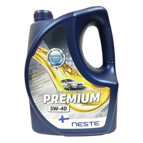 Моторное масло Neste Premium 5W-40 4л в Газпром