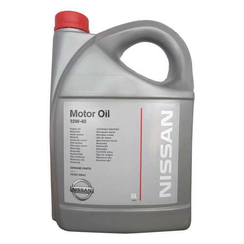 Моторное масло Nissan Motor Oil SAE 10W-40 5л в Газпром