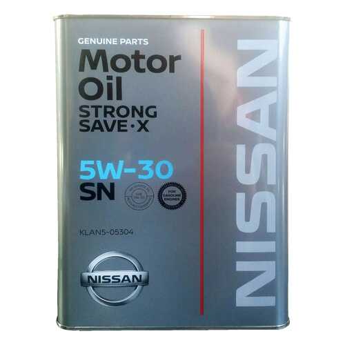 Моторное масло Nissan SN Strong Save X SAE 5W-30 4л в Газпром