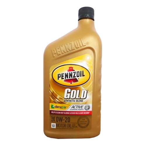 Моторное масло Pennzoil Gold Synthetic Blend SAE 0W-20 0,946л в Газпром