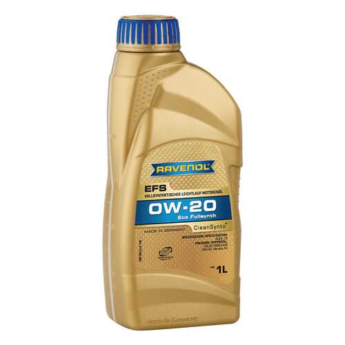 Моторное масло Ravenol EFS EcoFullSynth SAE 0W-20 1л в Газпром